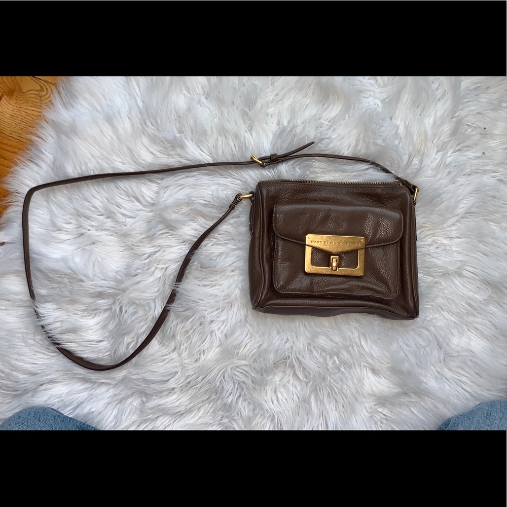 Marc Jacobs brown Leather crossbody